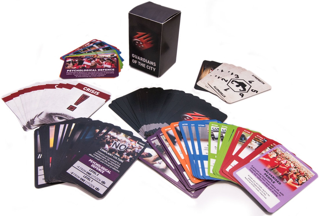 Guardians of the City Total Defence Card Game cards